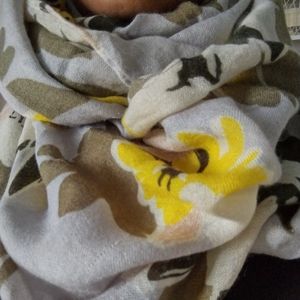 3/$20 Grey Multicolored Infinity Neck Scarf